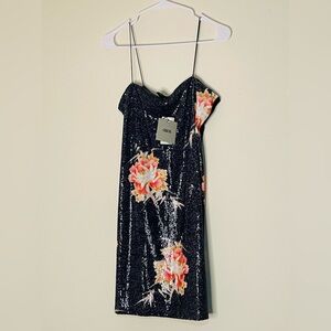 ASOS- Embellished sequined Floral Mini Dress